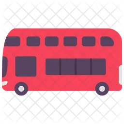 Double Decker Bus  Icon