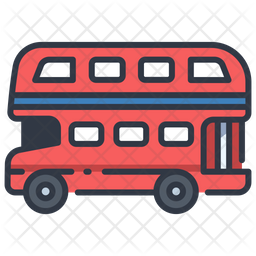 Double Decker Bus Icon Of Colored Outline Style Available In Svg Png Eps Ai Icon Fonts