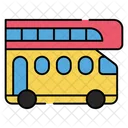 Double Decker Bus Coach Transport Icon