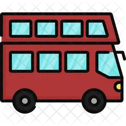 Double Decker Bus  Icon