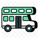Double Decker Bus Coach Vehicle Icon