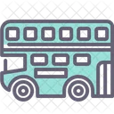 Double Decker Bus United Kingdom English Icon