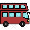 Double Decker Bus Public Transport Transportation Icon