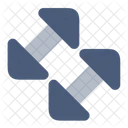 Double Diagonal Flip Icon
