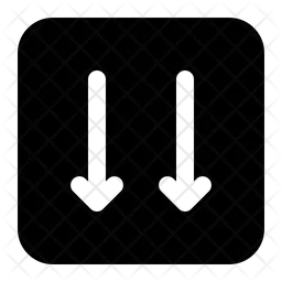 Double down arrow  Icon