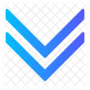 Double Down Arrow  Icon