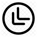 Double Downleft Chevron  Icon