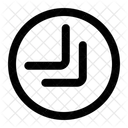 Double Downright Chevron  Icon