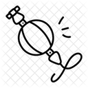 Double End Bag Sketch Hand Drawn Boxing Gear Gym Training Icon Icon