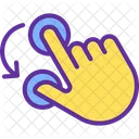 Double finger rotation  Icon
