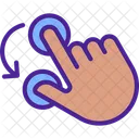 Double finger rotation gesture  Icon