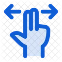 Double Finger Swipe Symbol