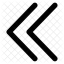 Chevrons Gauche Pousser Icône