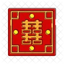 Double happiness plaque  Icon