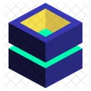 기하학 큐브 3 차원 아이콘