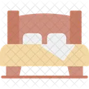 Double Bed Furniture Icon