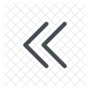 Double left chevron  Icon