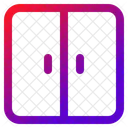 Double Porte Entree Portes Icône