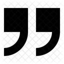 Quote Sign Text Icon