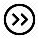 Double Right Circlearrow Navigation Navigate Icon