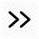 Double Rightarrow Navigation Navigate Icon