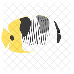 Double Saddle Butterfly Fish  Icon