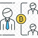 Double Spending Bitcoin Business Icon