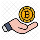 Cryptocurrency Bitcoin Spending 아이콘