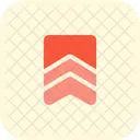 Double Stripe Badge Badge Award Icon