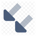 Double Sw Arrow Icon