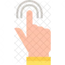 Double Tap Gesture Hand Icon