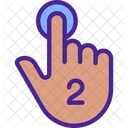 Double touch gesture  Icon