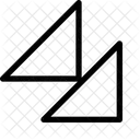 Double Triangle Bottom Right Bottom Right Down Right Icon