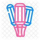 Double Triple Curling Curling Iron Hair Curler Icon