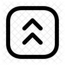 Double Up Squarearrow Navigation Navigate Icon