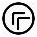 Double Upleft Chevron  Icon