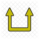 Double Upward Arrows  Icon