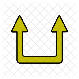 Double Upward Arrows  Icon