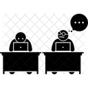 Doubting Partner Suspect Speaking Icon