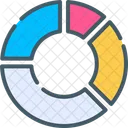 Dough nut Chart  Icon