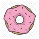 Doughnut Strawberry Treat Icon