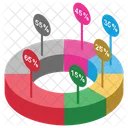 Pie Chart Progress Chart Statistical Graphic Icon