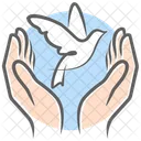 Hands Hope Dove Icon