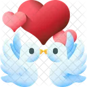 鳩、鳥、ハト アイコン