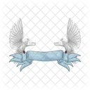 Dove holding ribbon  Icon