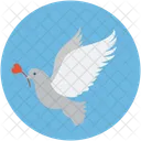 Dove With Rose Icon