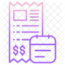 Pagamento Dovuto Data Di Scadenza Del Pagamento Pagamento In Ritardo Della Fattura Icon