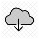 Down Cloud Icon