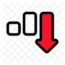 Down Graph Decrease Icon