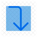 Down Corner User Interface Icon
